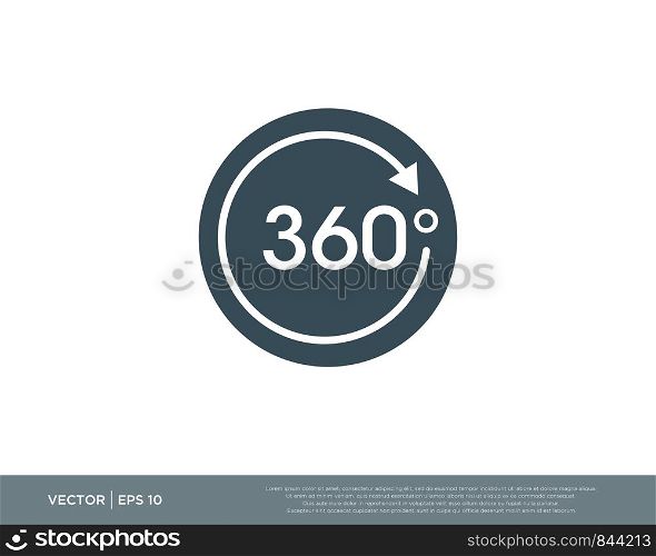 360 Degree Camera Circle Logo Icon Vector