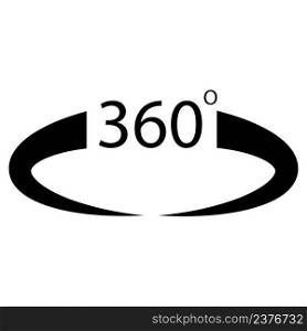 360 degree logos, vector illustration symbol design