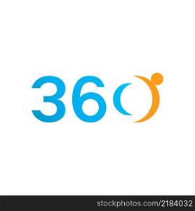 360 Degree Vector Icons design template