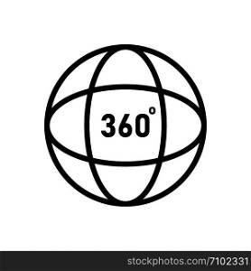 360 degrees angel sign. simple icon ful rotation.Geometry math on white background. EPS 10. 360 degrees angel sign. simple icon ful rotation.Geometry math on white background.