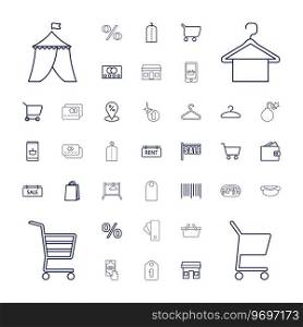 37 sale icons Royalty Free Vector Image