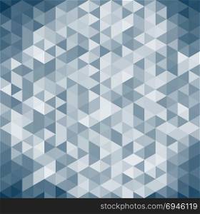 3D abstract geometric dark blue triangle isometric view background and texture, vector illustration