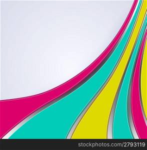3d Abstract multicolor lines