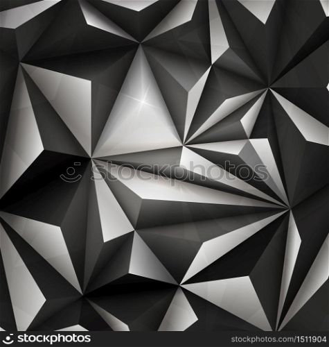 3D Abstract Polygonal Geometric Triangle Background