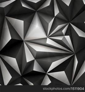 3D Abstract Polygonal Geometric Triangle Background