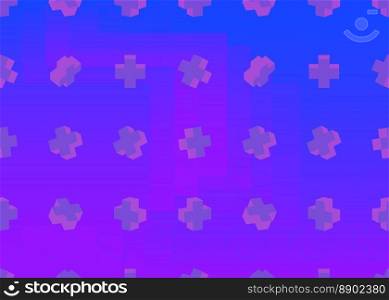 3D background wallpaper with gradient geometric cross shapes. Eps10 vector.