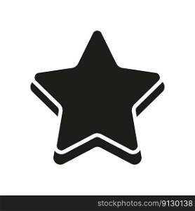 3d black cartoon star for decoration design. Star icon. Vector illustration. EPS 10.. 3d black cartoon star for decoration design. Star icon. Vector illustration.