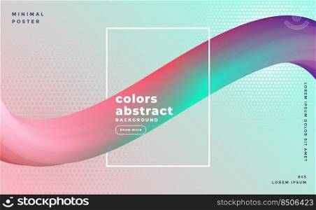 3d colorful fluid wave motion background design