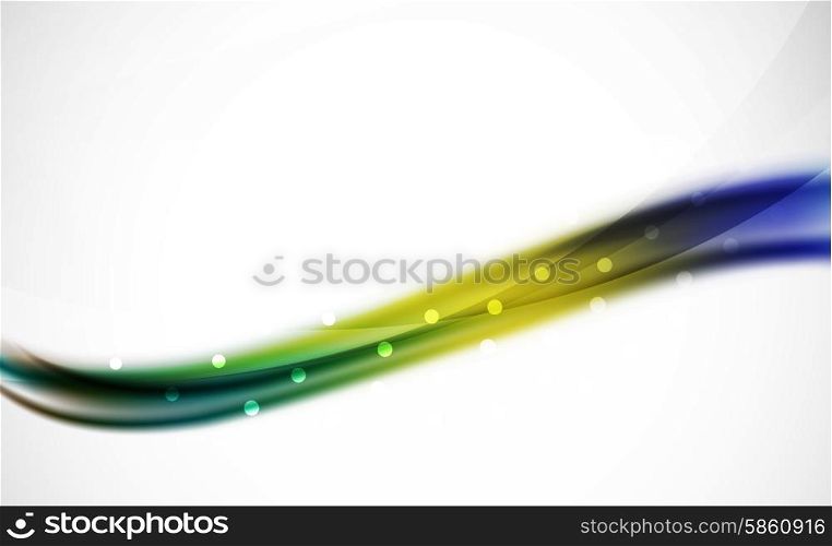3d colorful wave line, abstract background with light and shadow effects. Wavy pattern, layout