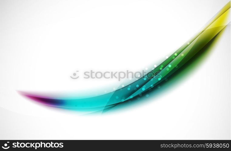 3d colorful wave line, abstract background with light and shadow effects. Wavy pattern, layout