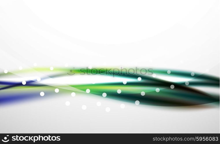 3d colorful wave line, abstract background with light and shadow effects. Wavy pattern, layout