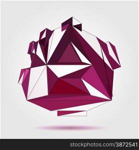 3D concept illustration. Vector Abstract geometric template.