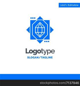3d, Core, Forming, Design Blue Business Logo Template
