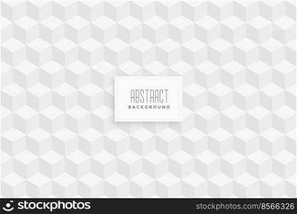 3d cube style white pattern background design