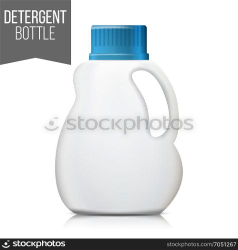 3d Detergent Bottle Mock Up Vector. Blank Plastic Container Bottle For Laundry Detergent. Isolated Illustration. 3d Detergent Bottle Mock Up Vector. Blank Plastic Container Bottle For Laundry Detergent. Isolated