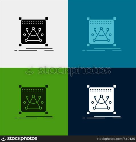 3d, edit, editing, object, resize Icon Over Various Background. glyph style design, designed for web and app. Eps 10 vector illustration. Vector EPS10 Abstract Template background