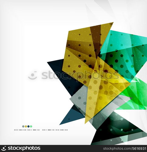 3d futuristic shapes vector abstract background made of glossy pieces with light effects and textured surfaces