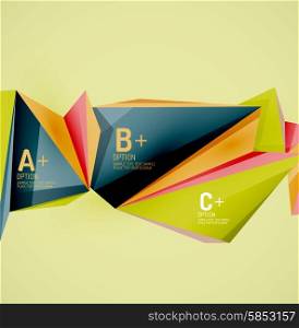 3d geometric shapes in the air. Vector abstract background. Business futuristic presentation layout or web interface or app cover. Universal composition. Geometric shapes in the air. Vector abstract background
