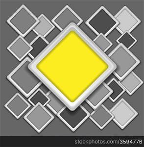 3d geometrical abstract background, vector illustration