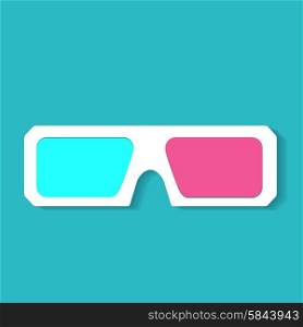3d glasses icons