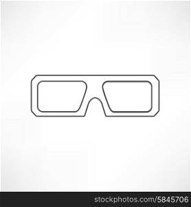 3d glasses icons