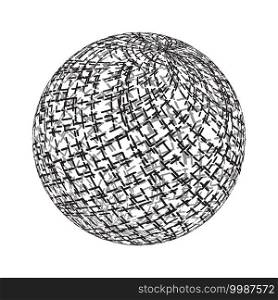 3d Grunge sphere texture for your design. Empty grunge template. EPS10 vector.