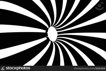 3d hole Swirling Monochrome Shapes