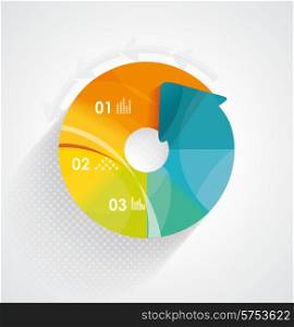 3D Infographic. Can be used for number options, workflow layout, diagram, web design.