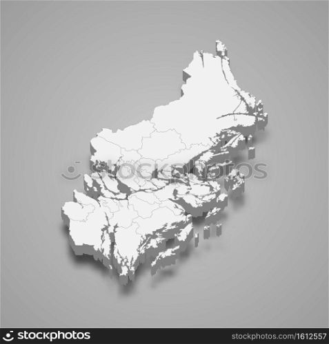 3d isometric map of Stockholm is a county of Sweden, vector illustration. 3d isometric map of Stockholm is a county of Sweden,