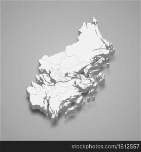 3d isometric map of Stockholm is a county of Sweden, vector illustration. 3d isometric map of Stockholm is a county of Sweden,