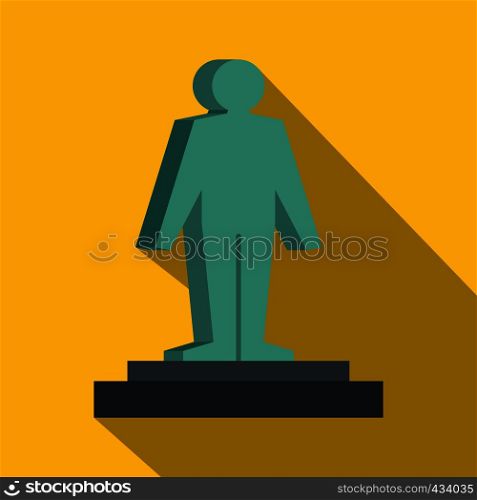3d model of a man icon. Flat illustration of 3d model of a man vector icon for web on yellow background. 3d model of a man icon, flat style