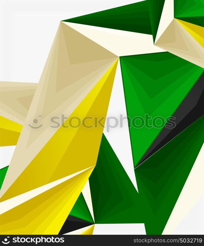 3d modern triangle low poly abstract geometric vector. 3d modern triangle low poly abstract shape, geometric vector