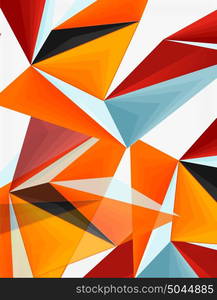 3d modern triangle low poly abstract geometric vector. 3d modern triangle low poly abstract shape, geometric vector