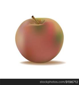 3d pink green Apple fruit vector illustration EPS10. 3d pink green Apple fruit vector illustration.