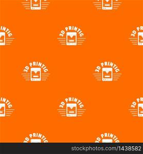 3d printing pattern vector orange for any web design best. 3d printing pattern vector orange