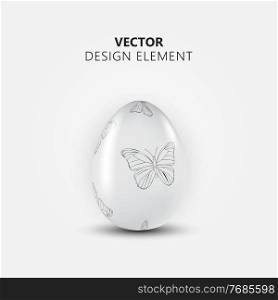 3d realistic Easter egg. Happy Easter Design element. Vector Illustration. 3d realistic Easter egg. Happy Easter Design element. Vector Illustration EPS10
