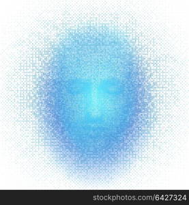 3d rendering of robot face with numbers on white background represent artificial intelligence. Future science, modern technology concept. 3d illustration. 3d rendering of robot face with numbers on white background represent artificial intelligence. Future science, modern technology concept. 3d illustration.