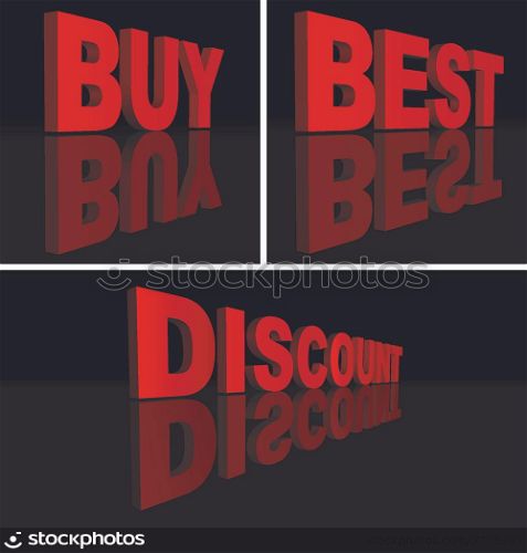 3D Retail Words