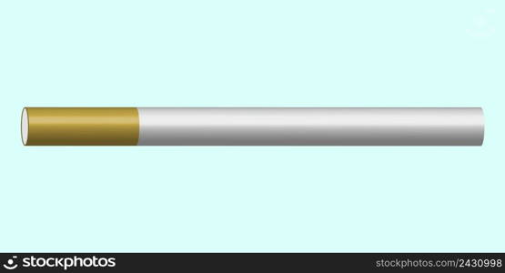 3D Smoking cigarette vector template