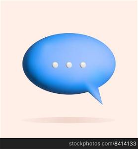 3D speech bubble, chat icon design. Social media marketing concept. Vector illustration. 3D speech bubble, chat icon design. Social media marketing concept. Vector illustration.