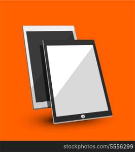 3d tablet flat concept