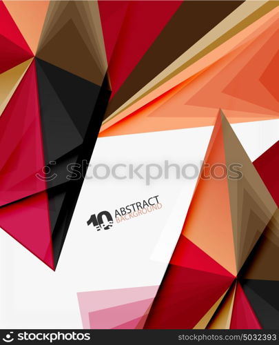 3d triangle polygonal abstract vector. 3d triangle polygonal abstract vector, creative modern abstract background for text, presentation wallpaper