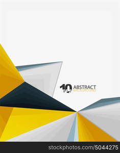 3d triangle polygonal abstract vector. 3d triangle polygonal abstract vector, creative modern abstract background for text, presentation wallpaper