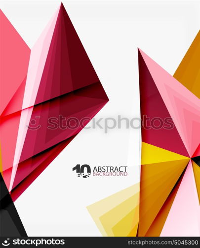 3d triangle polygonal abstract vector. 3d triangle polygonal abstract vector, creative modern abstract background for text, presentation wallpaper