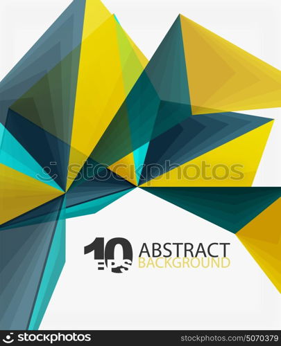 3d triangle polygonal abstract vector. 3d triangle polygonal abstract vector, creative modern abstract background for text, presentation wallpaper