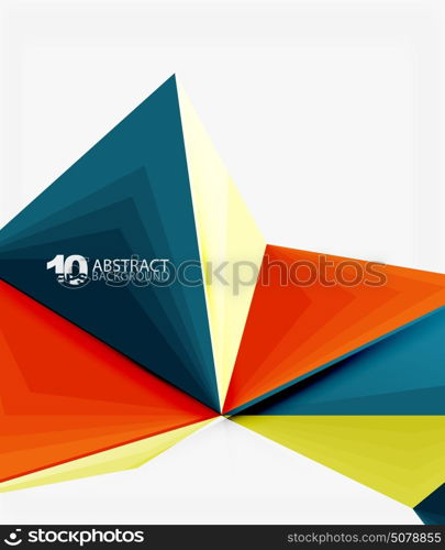 3d triangle polygonal abstract vector. 3d triangle polygonal abstract vector, creative modern abstract background for text, presentation wallpaper