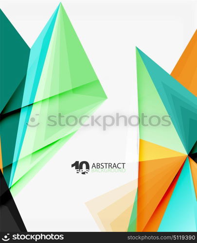 3d triangle polygonal abstract vector. 3d triangle polygonal abstract vector, creative modern abstract background for text, presentation wallpaper