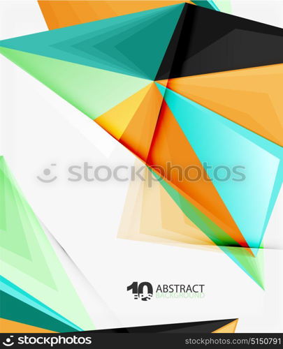 3d triangle polygonal abstract vector. 3d triangle polygonal abstract vector, creative modern abstract background for text, presentation wallpaper