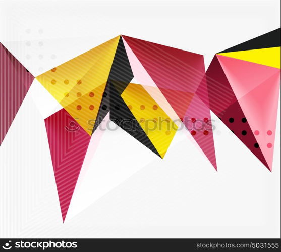 3d triangles geometric vector. 3d triangles geometric vector abstract background. Empty modern illustration for your message, text slogan or presentation wallpaper