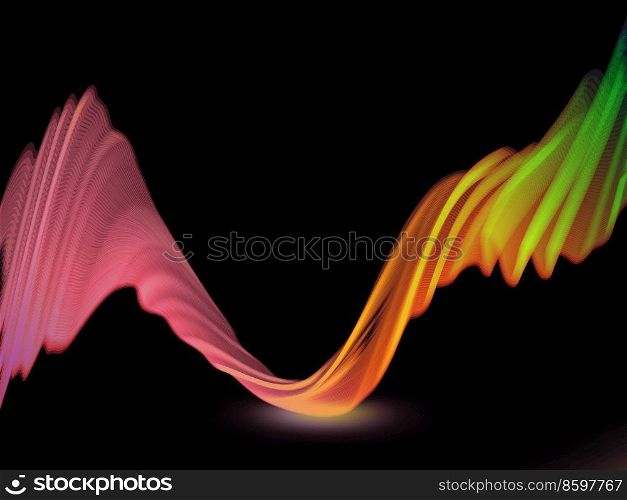 3d twisted energetic flow, vector EPS10 with transparency. 3d abstract background, vector